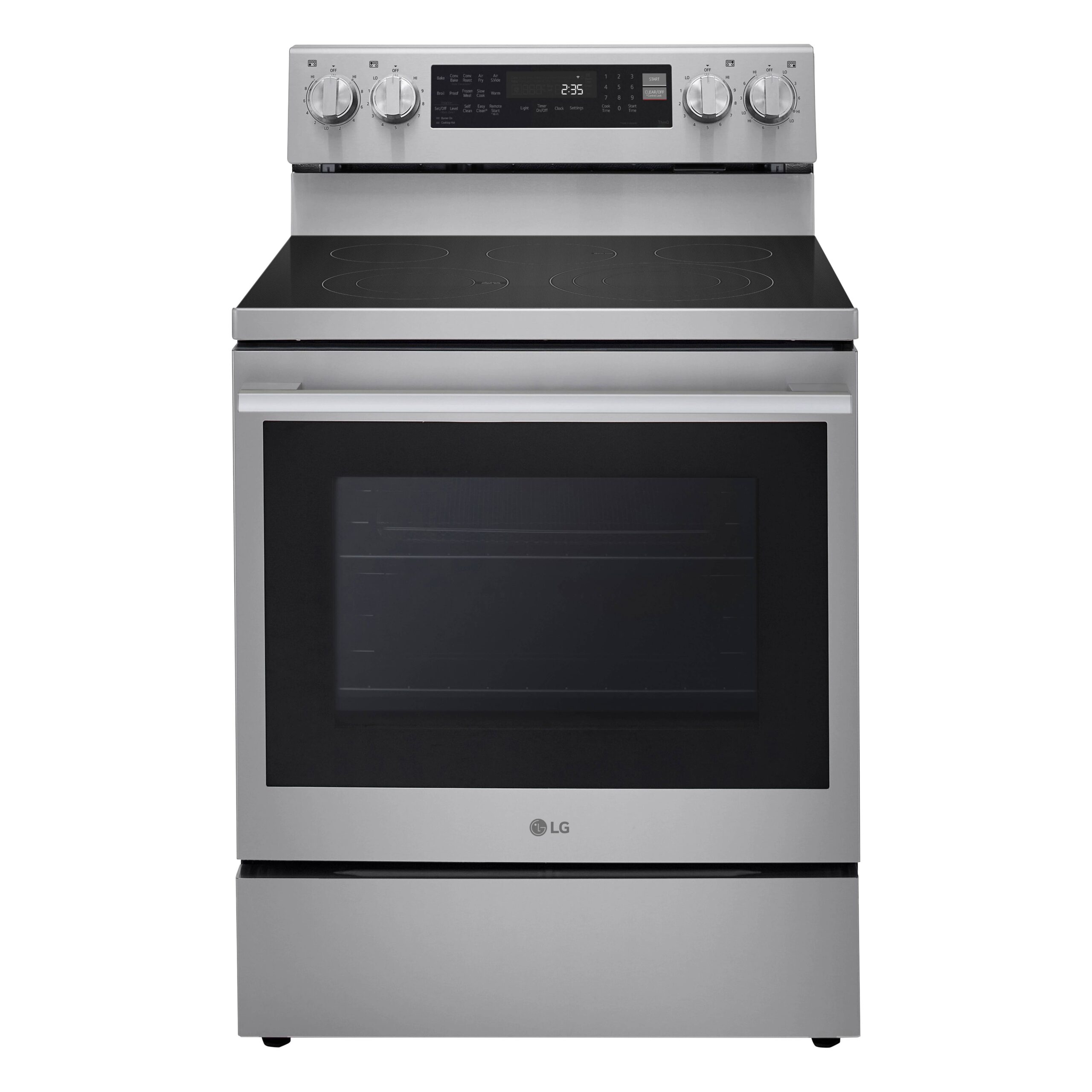 LREN6325 – Cuisinière électrique standard LG – 30 pouces – Acier inoxydable résistant aux taches
