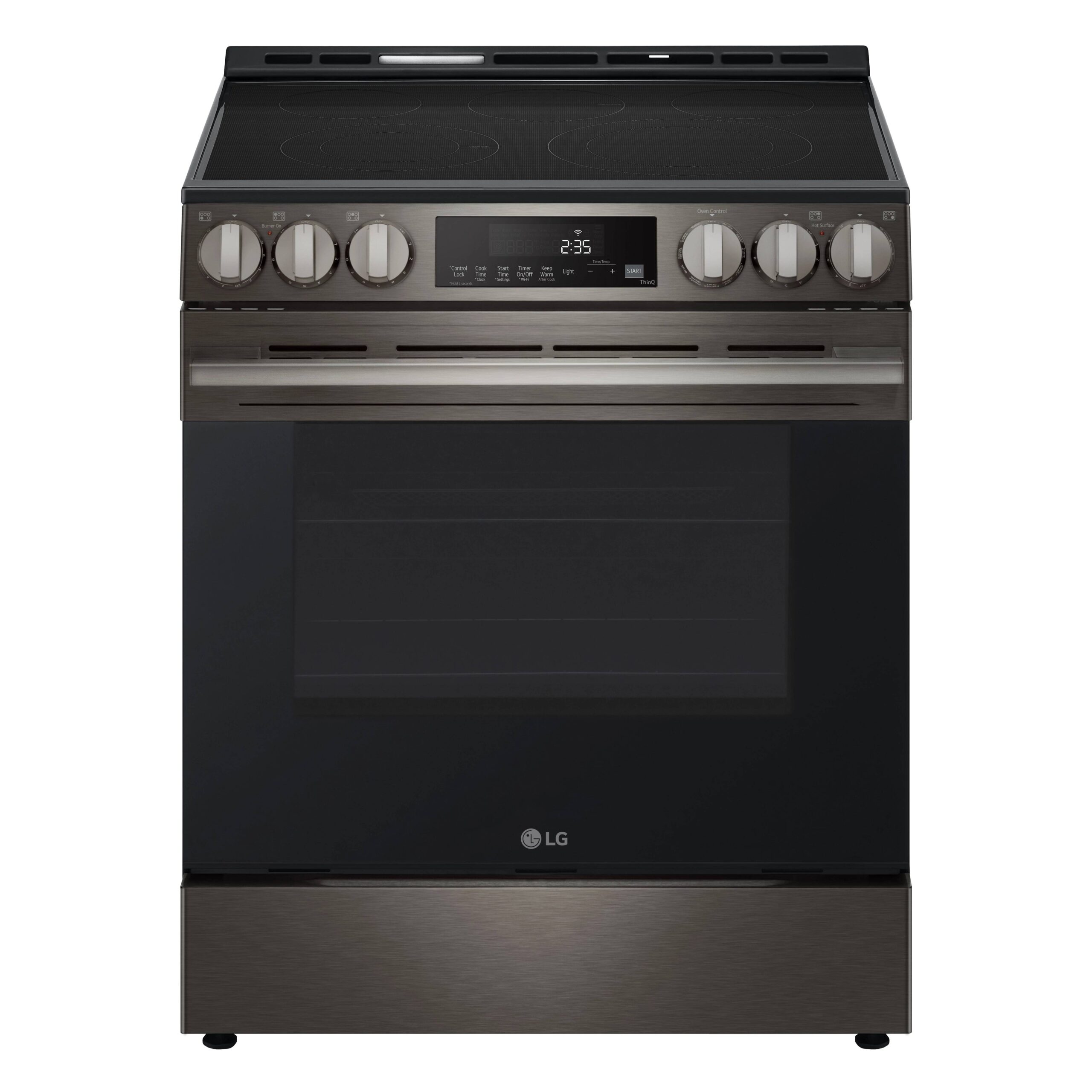 LSEL6333 – Cuisinière électrique encastrable LG – 30 po – Acier inoxydable noir résistant aux taches