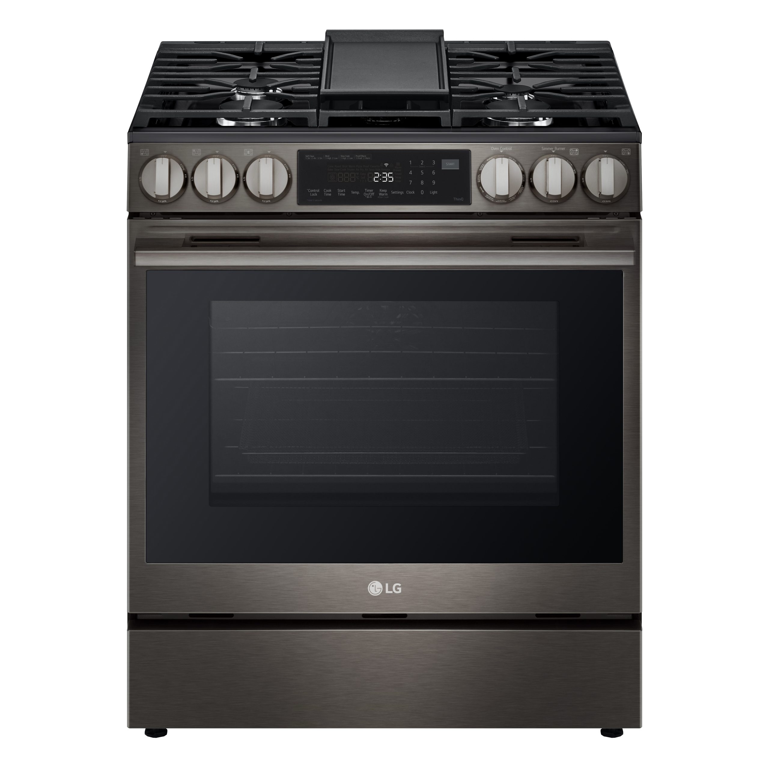 LSGL6335 – Cuisinière au gaz encastrable LG – 30 po *Nouveau* – Acier inoxydable noir résistant aux taches